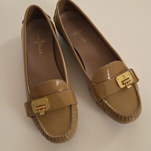 Cole Haan Nike Air Patent Leather Tali Lock Moccasins, Size 10